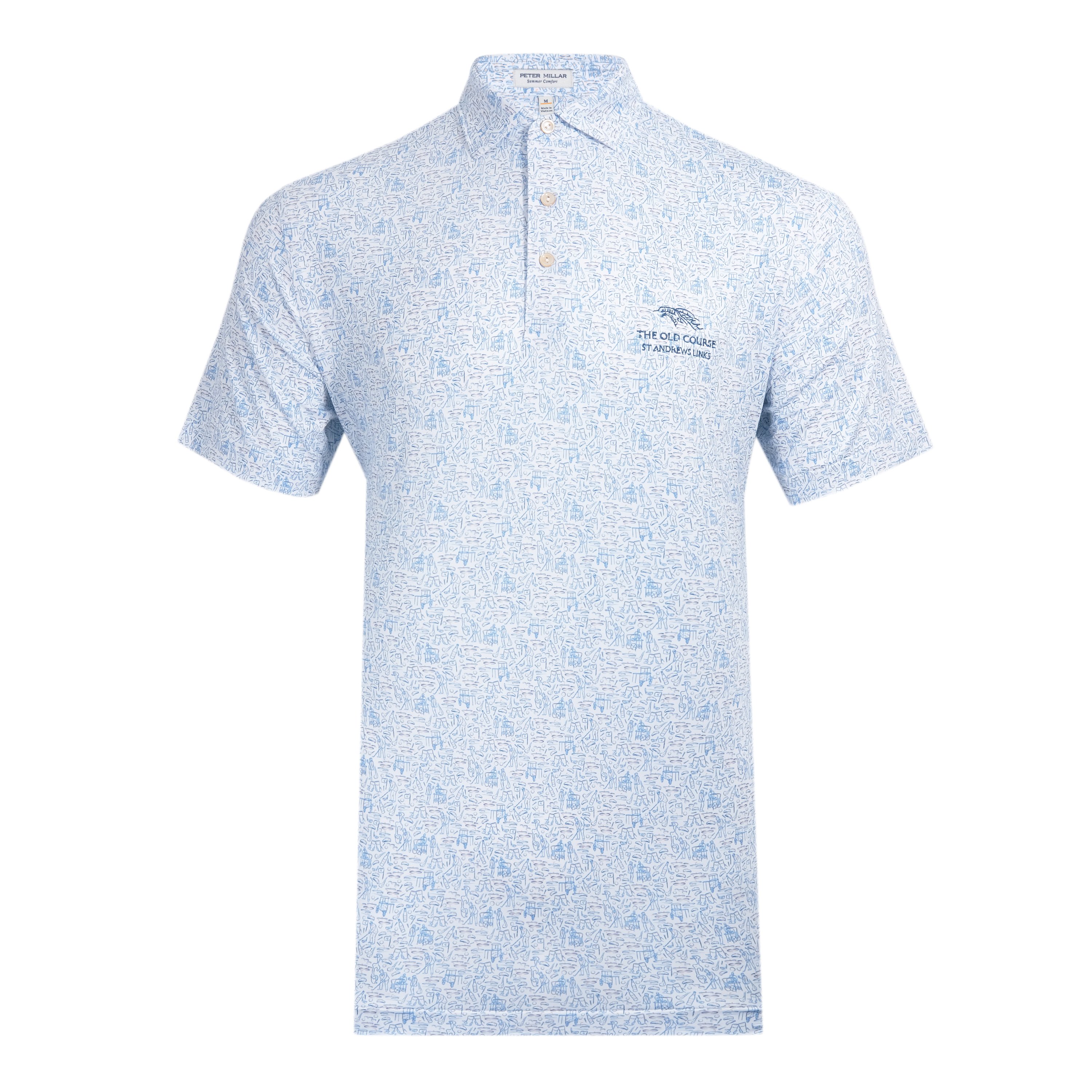 Peter Millar Ginger Beer Print Polo