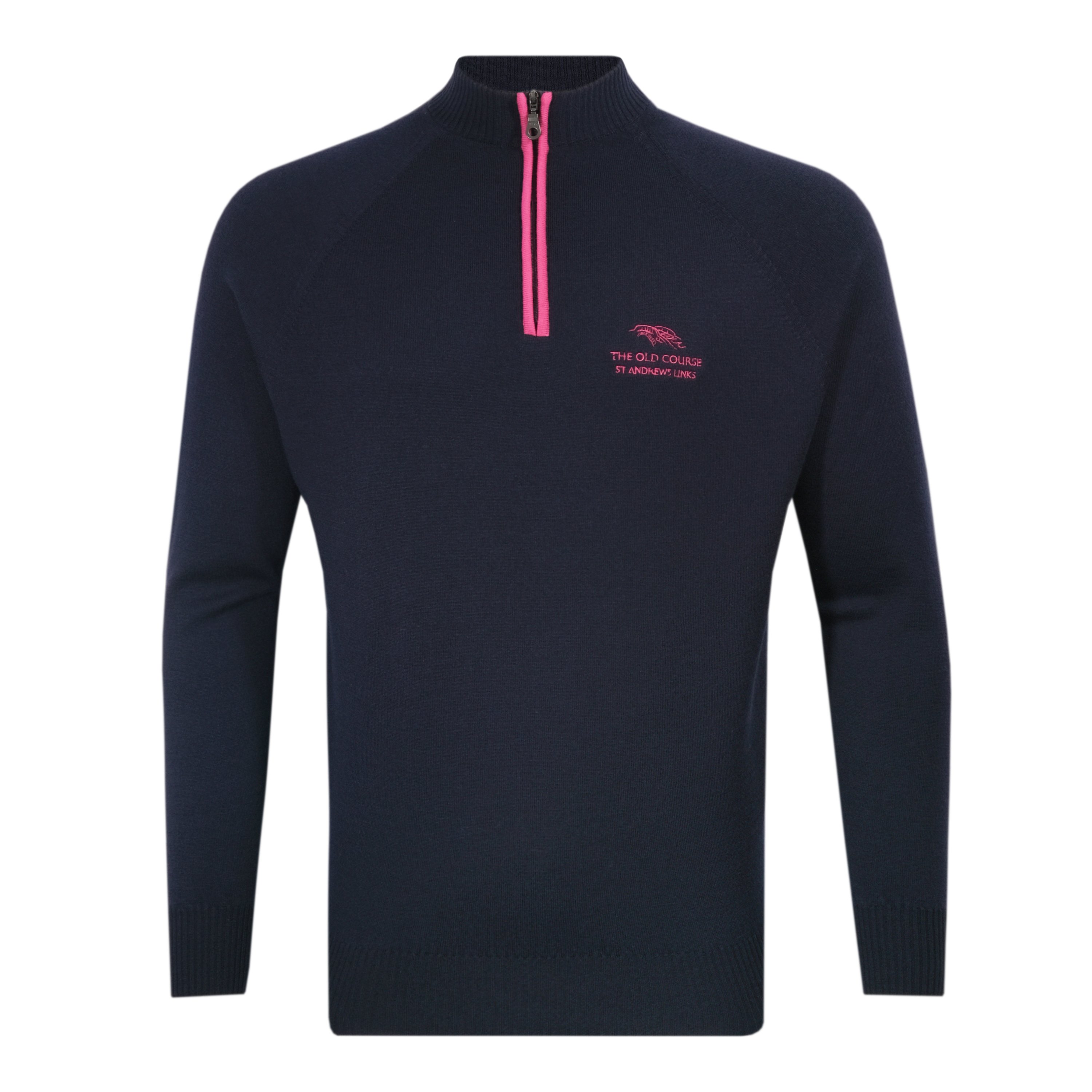 Glenbrae Merino Contrast Zip Midlayer