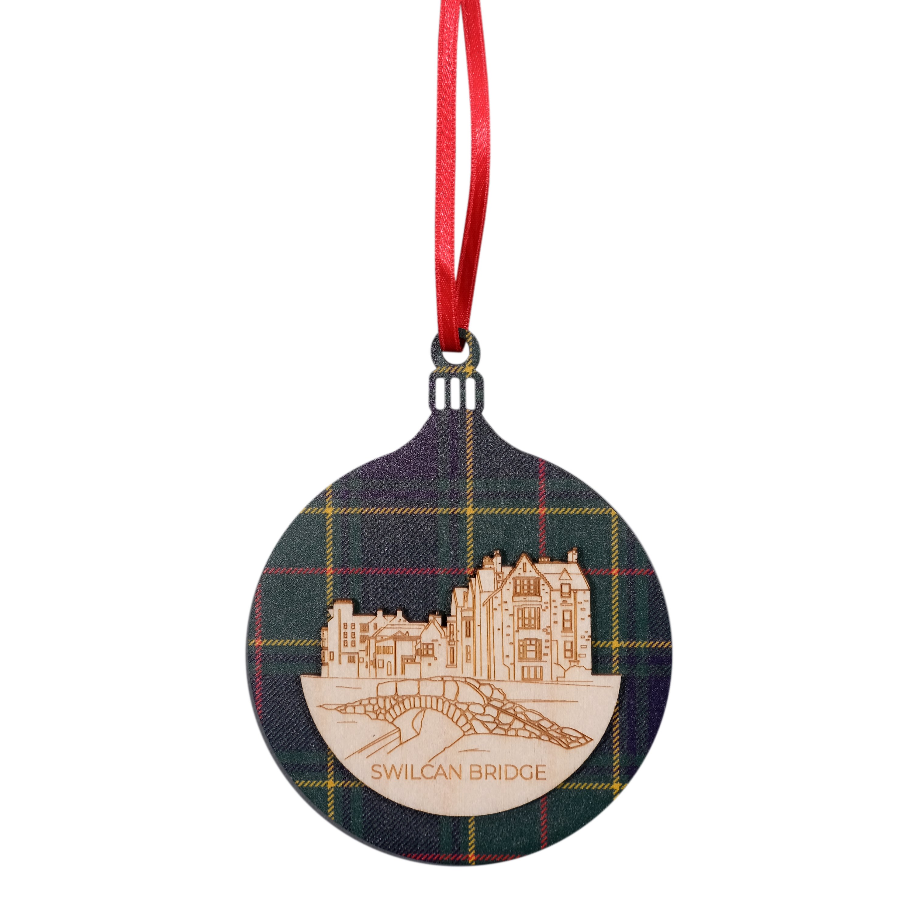 St Andrews Links Tartan Bauble
