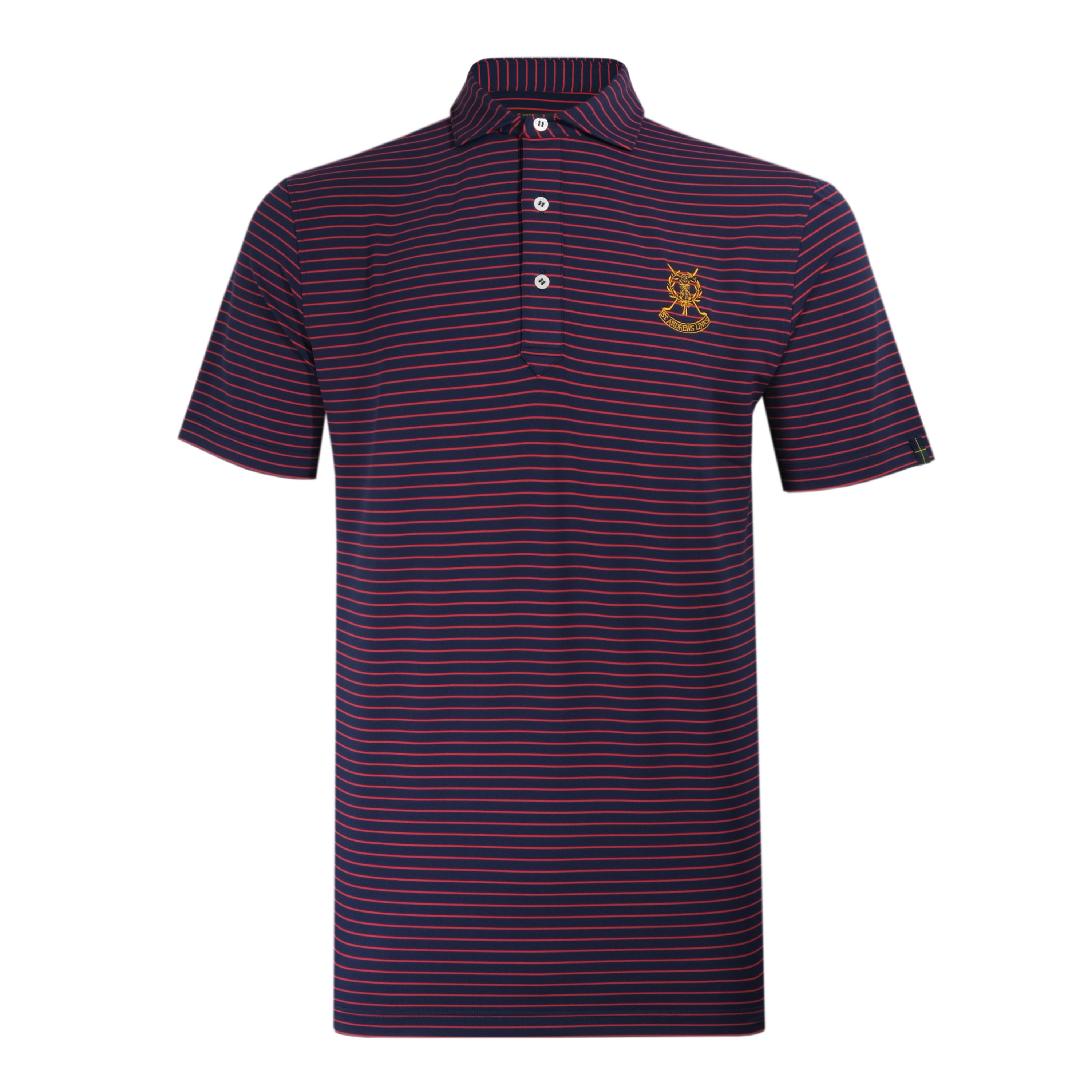 St Andrews Links Tartan Stripe Polo