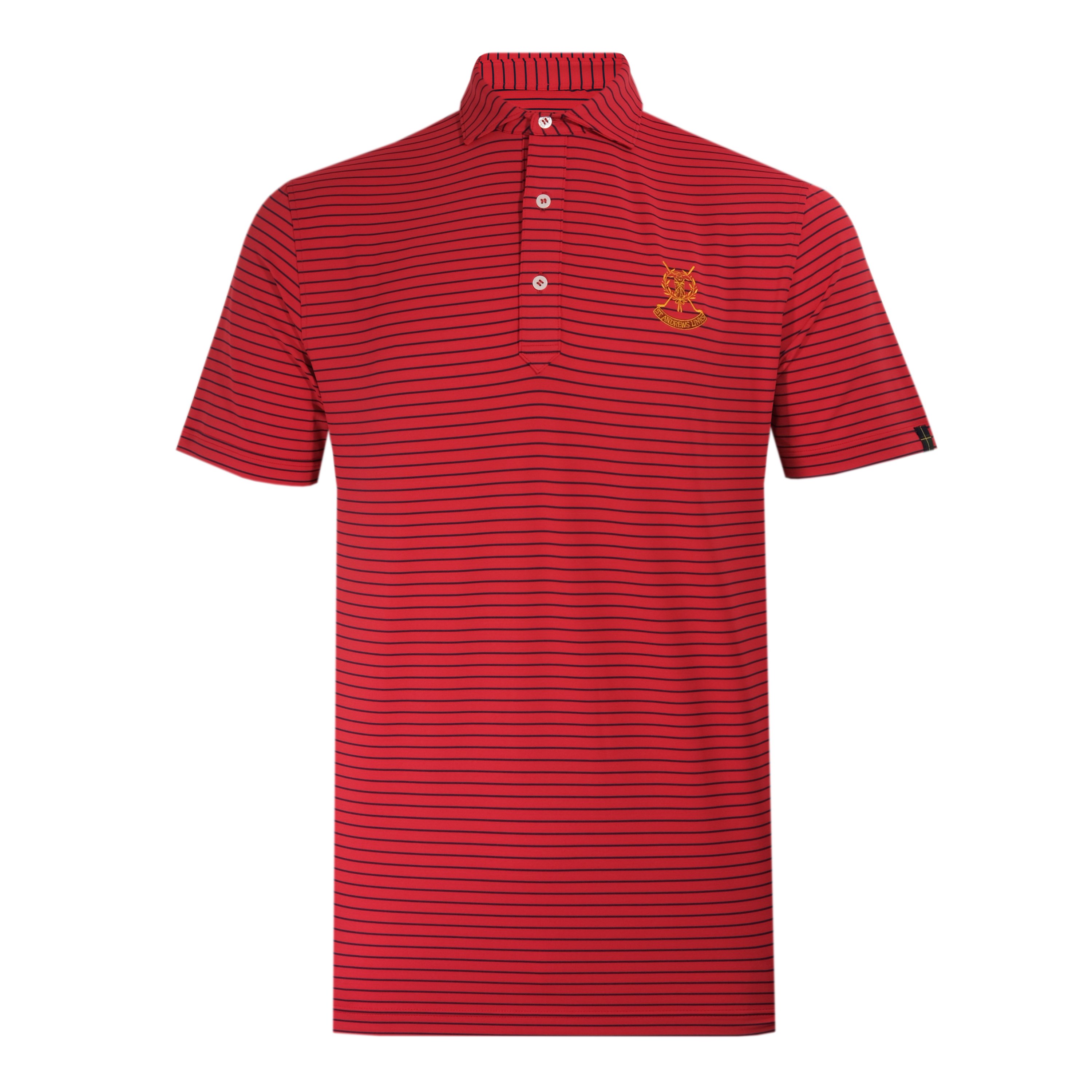 St Andrews Links Tartan Stripe Polo