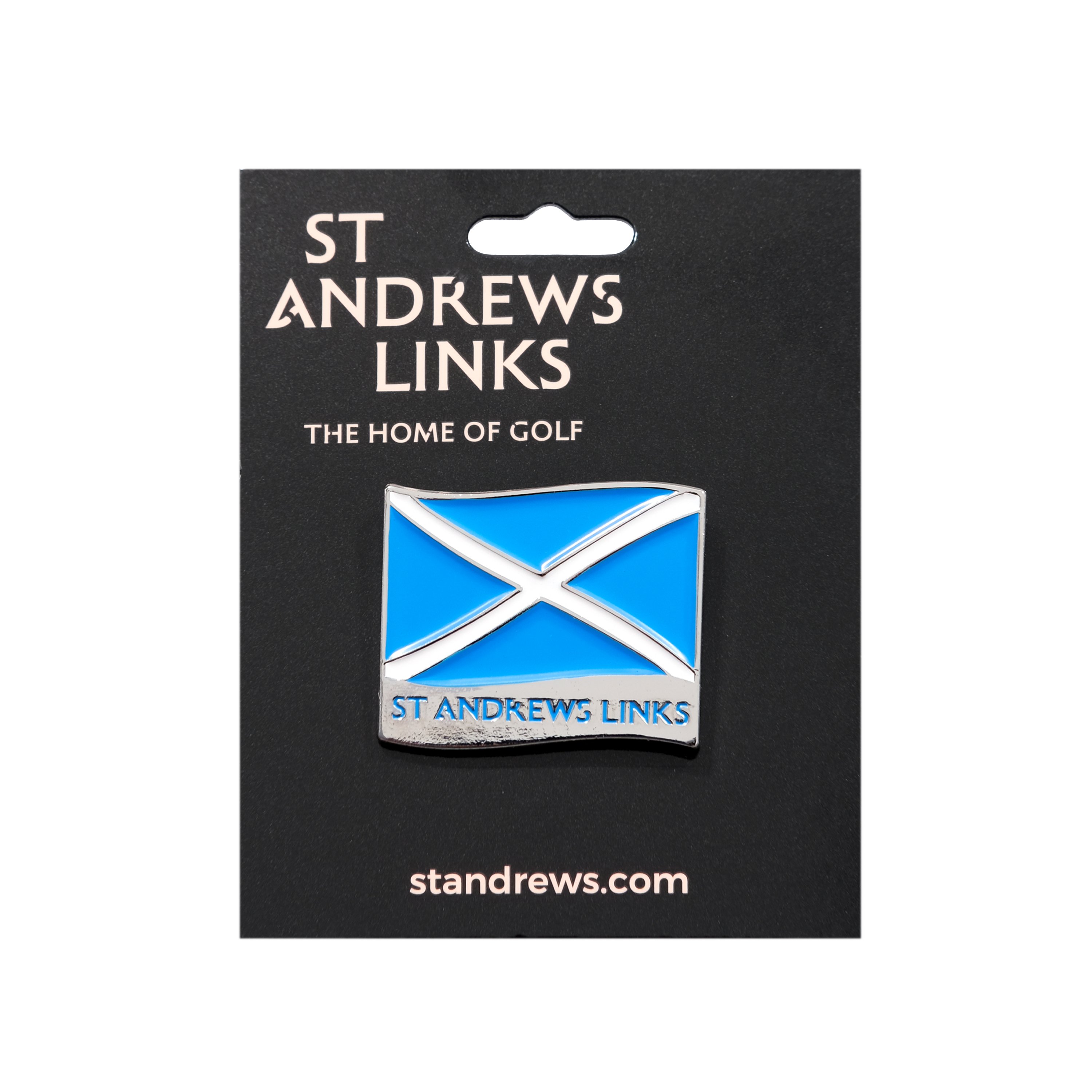 St Andrews Links Saltire Lapel Pin