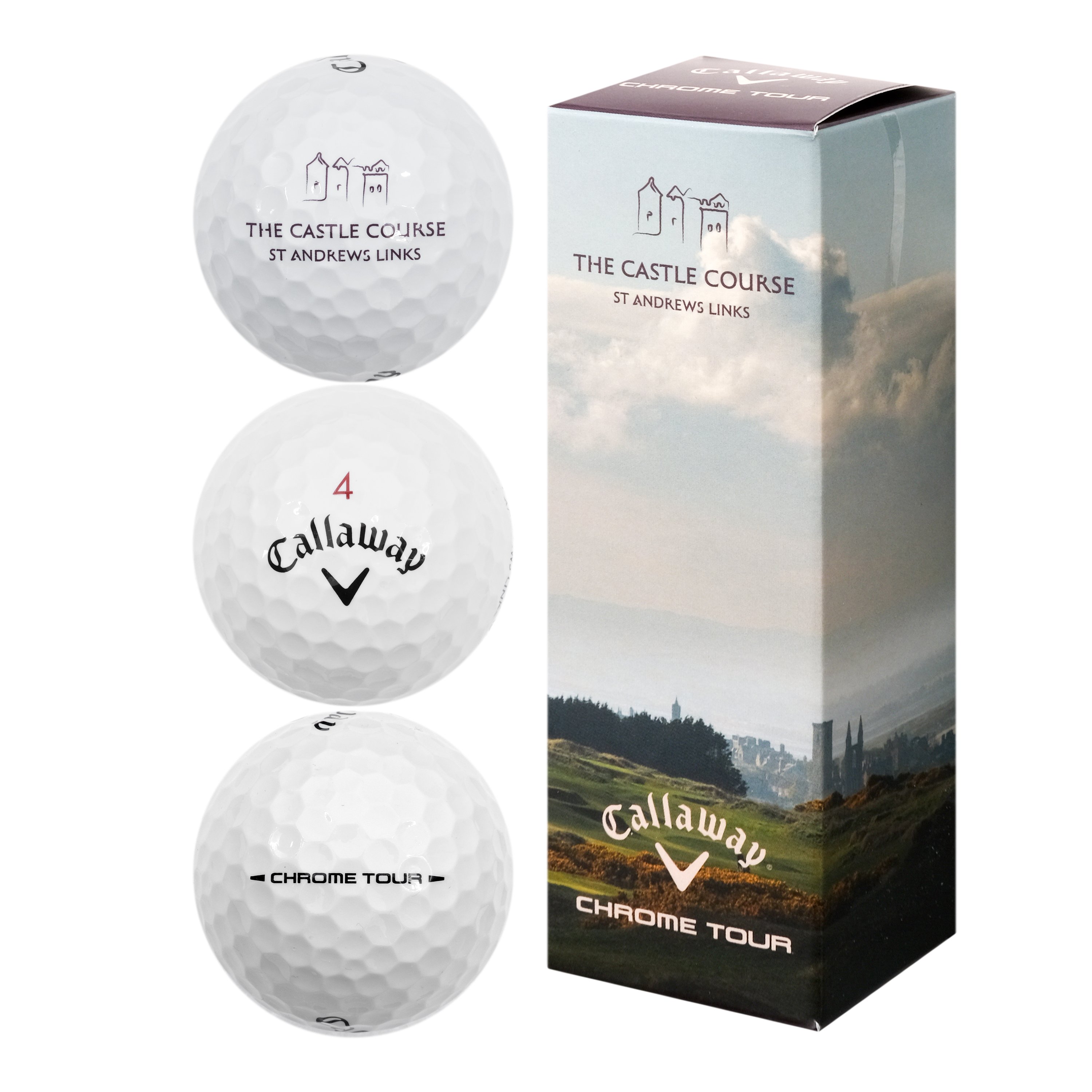 Castle Course Chrome Tour 3 Ball Sleeve