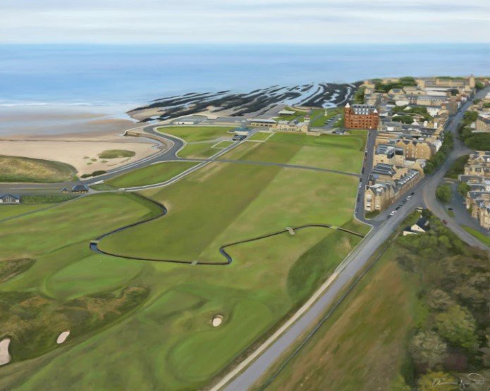 The Old Course View Tubed Print