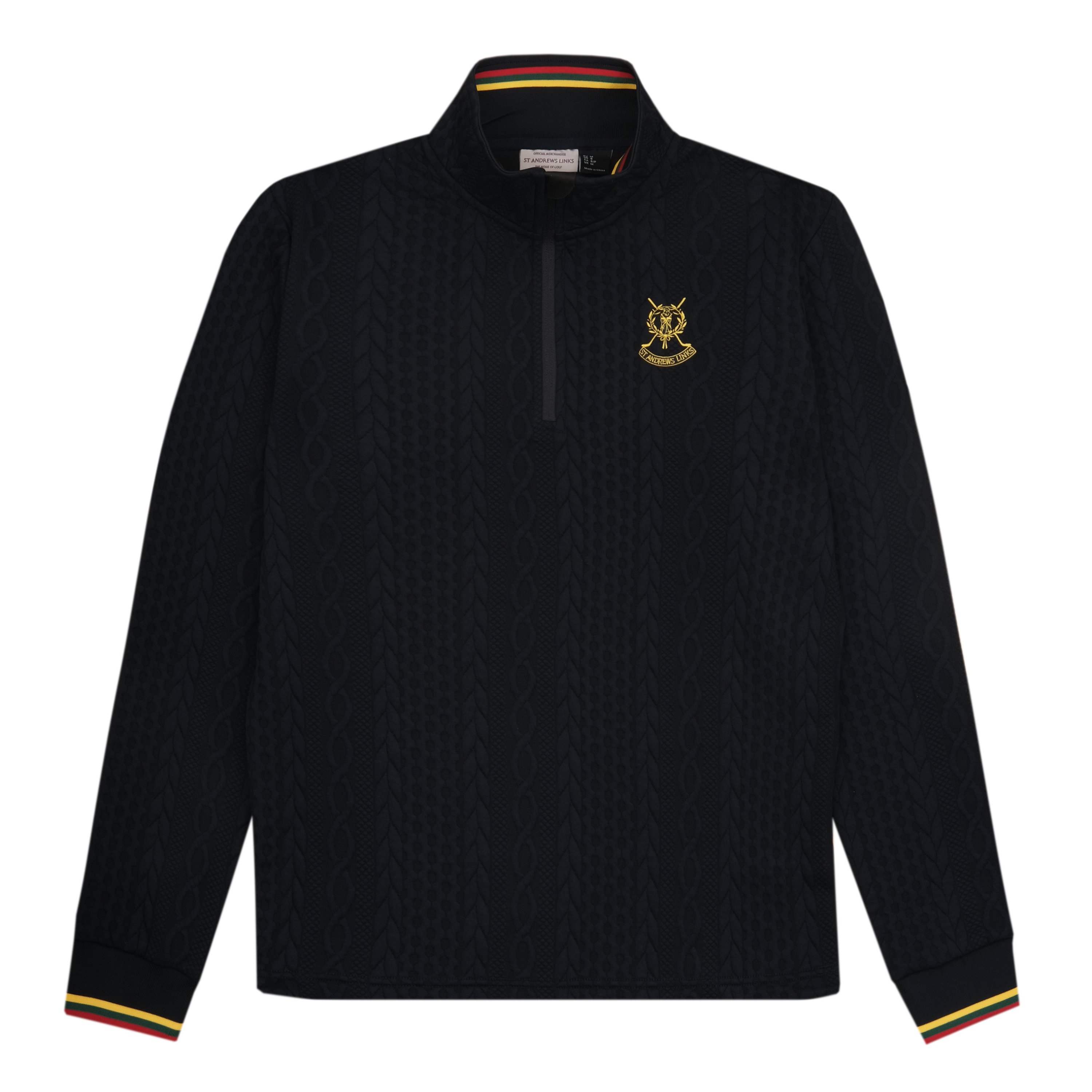 St Andrews Links Tartan Cable Midlayer