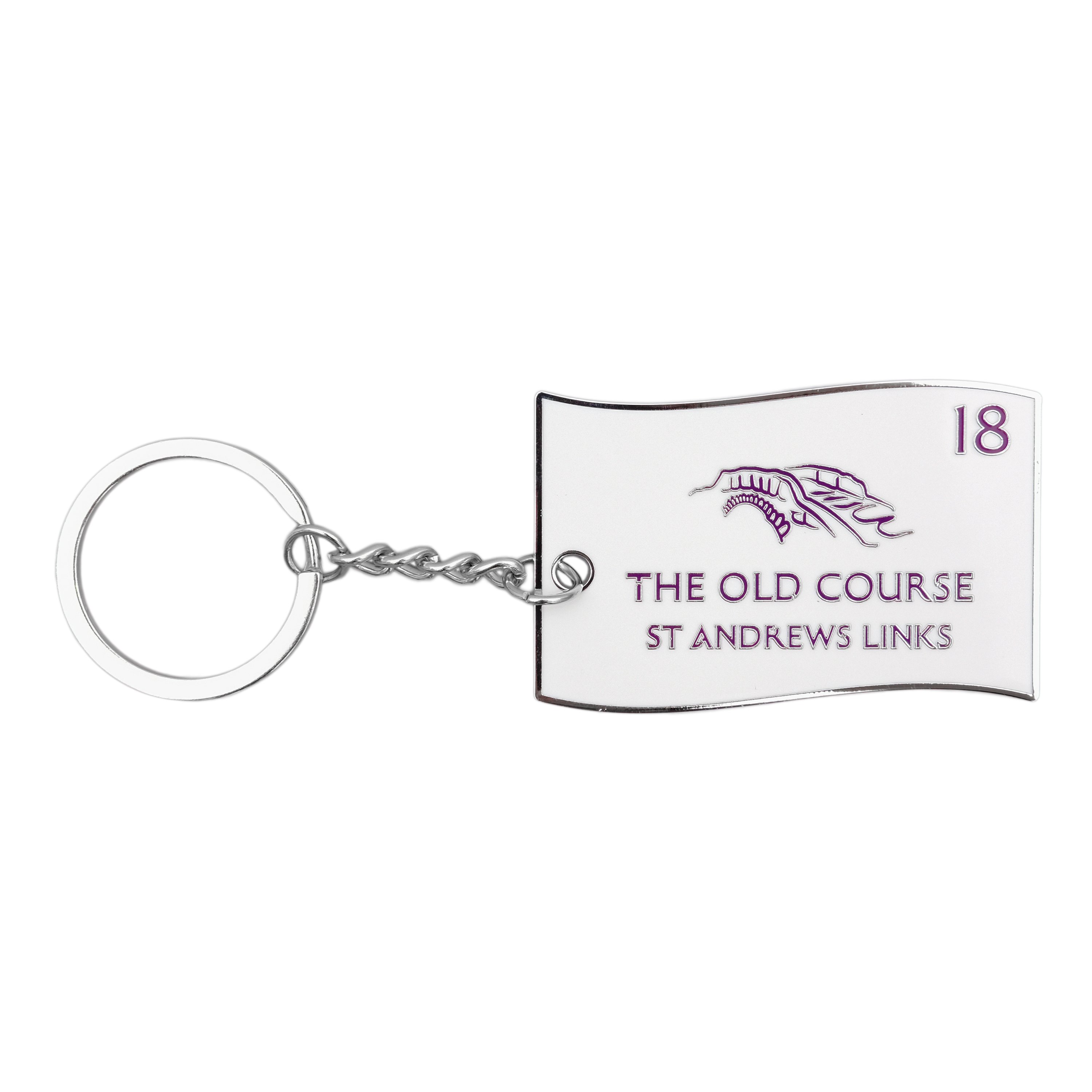 The Old Course Pin Flag Keyring